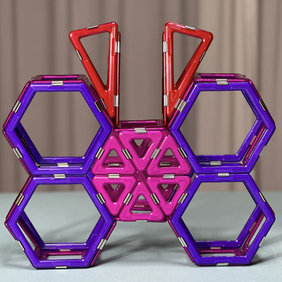 तितली संरचनाएँ 3D चुंबकीय खेल ब्लॉक चिकनी सतह निर्माण खिलौने बच्चे उपहार