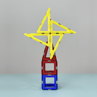 3D DIY चुंबकीय निर्माण खिलौने टाइलें दाएं कोण पवन चक्की निर्माण ब्लॉक